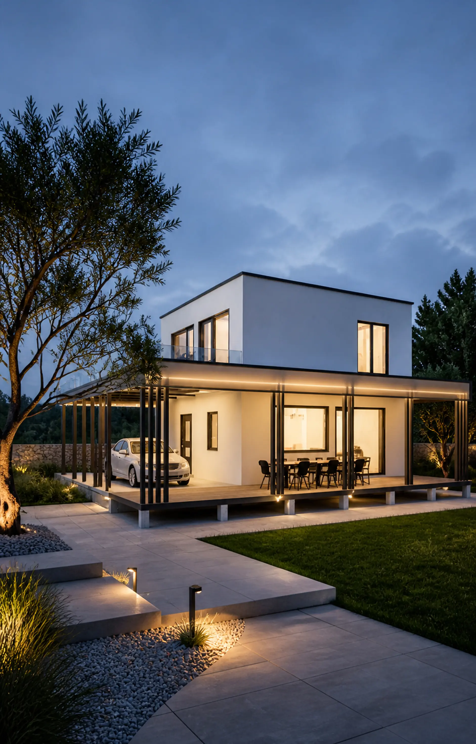 Lined Home